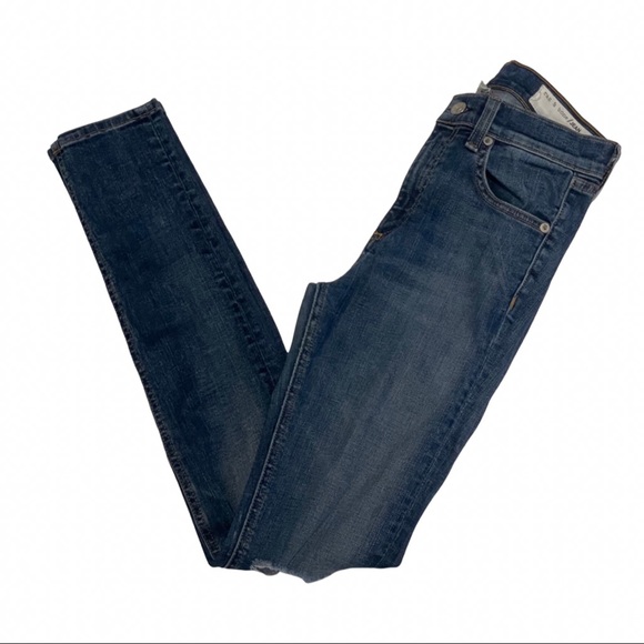 Rag & Bone Blue High-Rise Skinny Jeans Size 24 - Picture 6 of 9